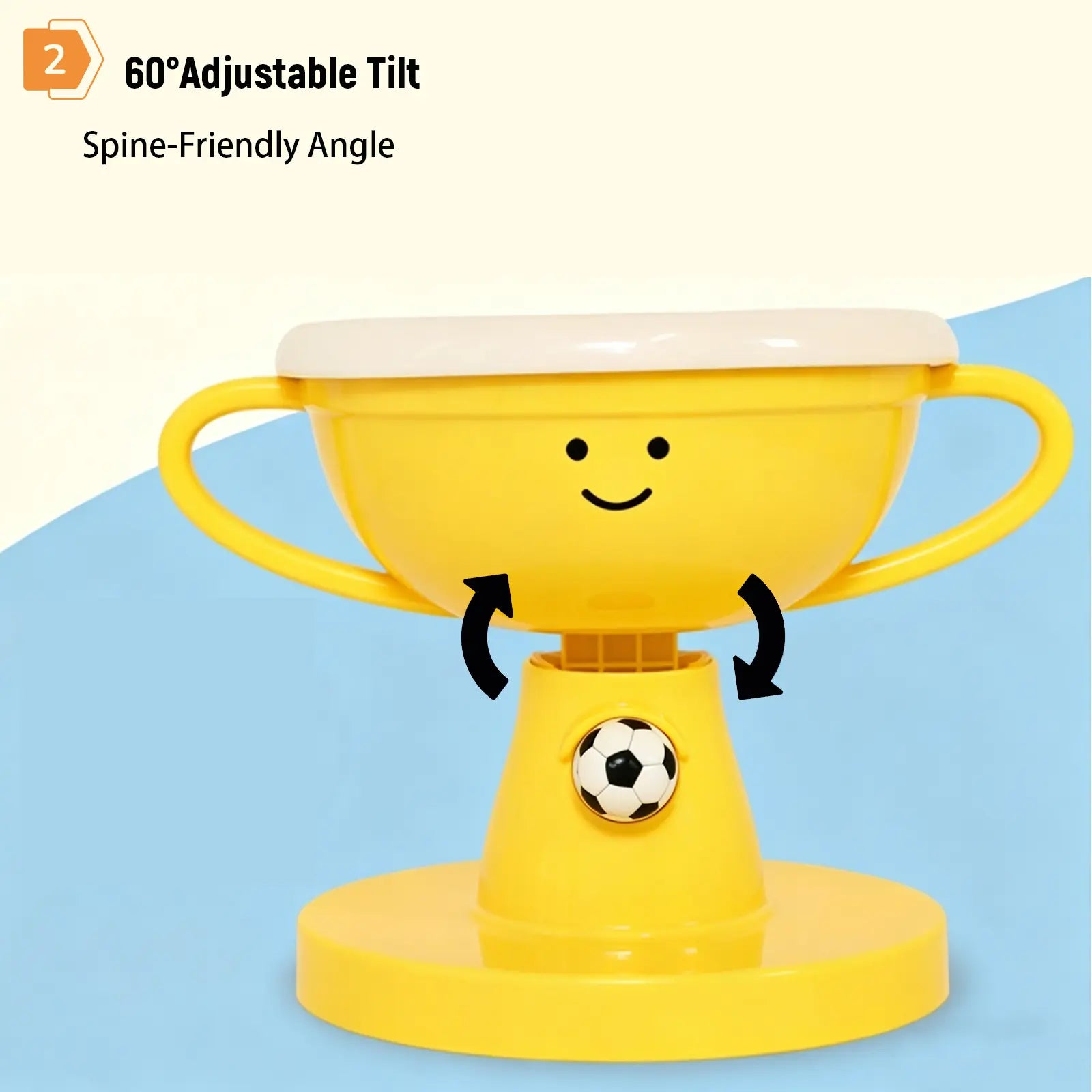 Elevate Mealtime with the UFORU Trophy Shaped Raised Pet Food Bowl - Adjustable, Neck-Friendly Ceramic Feeder for Cats & Small to Medium Dogs
