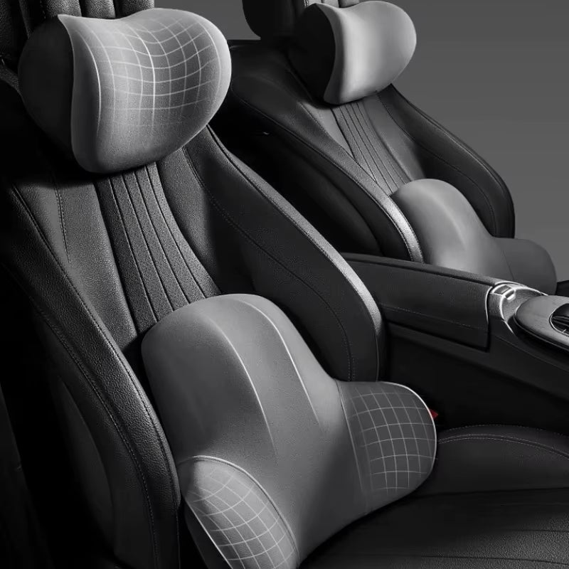 Auto Memory Foam Neck Pillow Car Headrest Cushion Protection Lumbar Backrest Cushion Lumbar Cushion