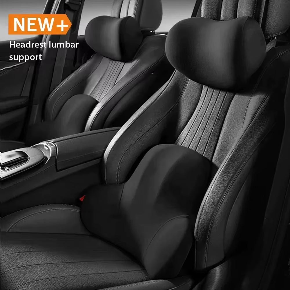 Auto Memory Foam Neck Pillow Car Headrest Cushion Protection Lumbar Backrest Cushion Lumbar Cushion