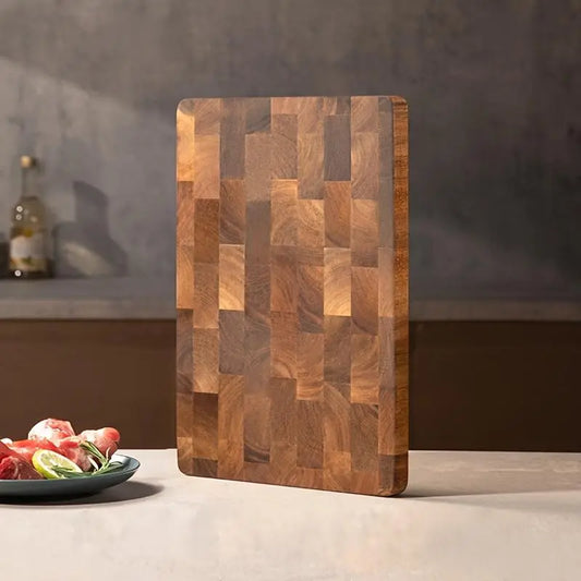 Premium Acacia Wooden Cutting Board - Versatile Chopping Board for Meat, Cheese, Fruits & Vegetables - Ideal for Meal Prep and Elegant Serving