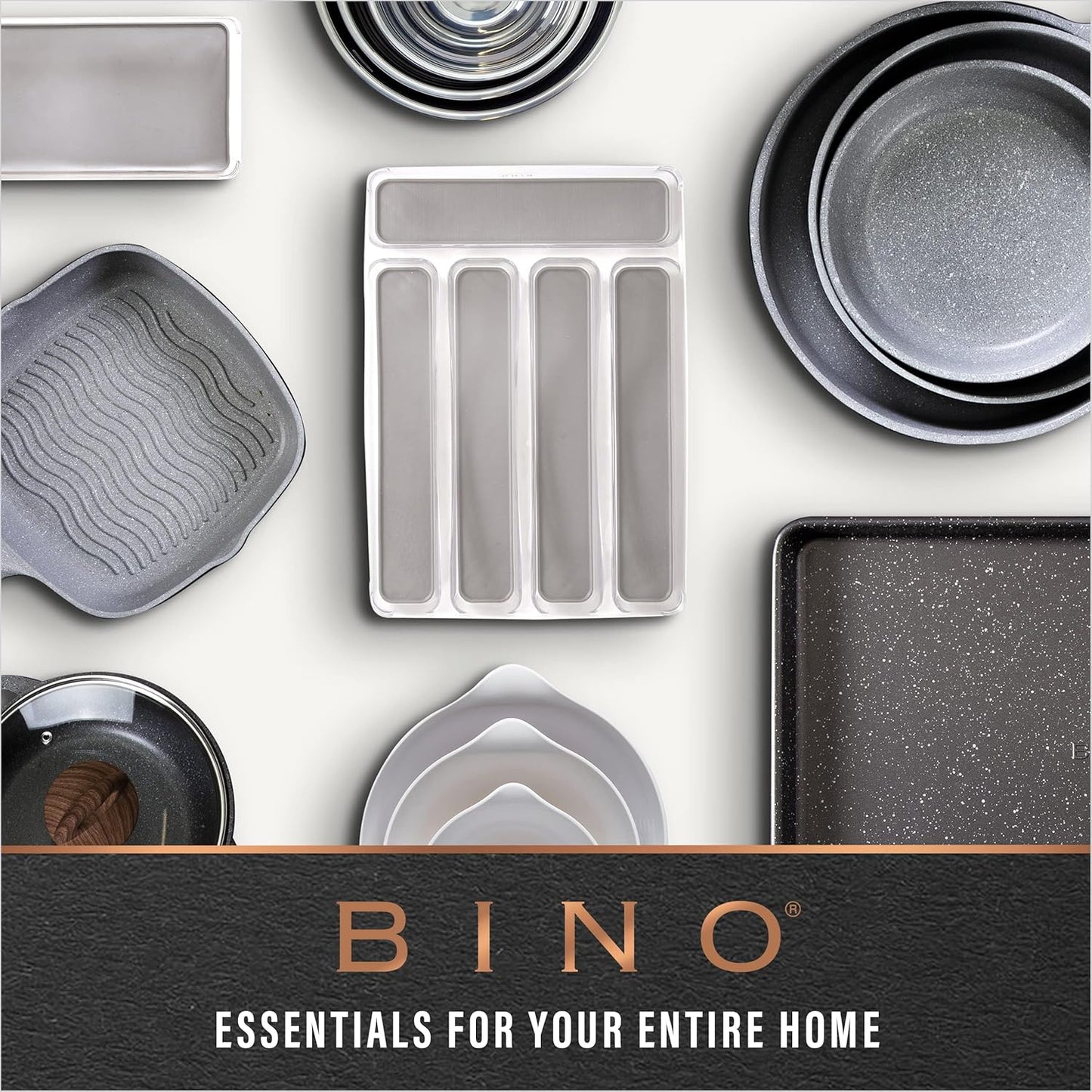 | Plastic Organizer Bins, Small - 4 Pack | the SOHO Collection | Multi-Use Plastic Bin | Pantry & Freezer Organizer Bin | Storage Containers | Bins for Home & Kitchen Org