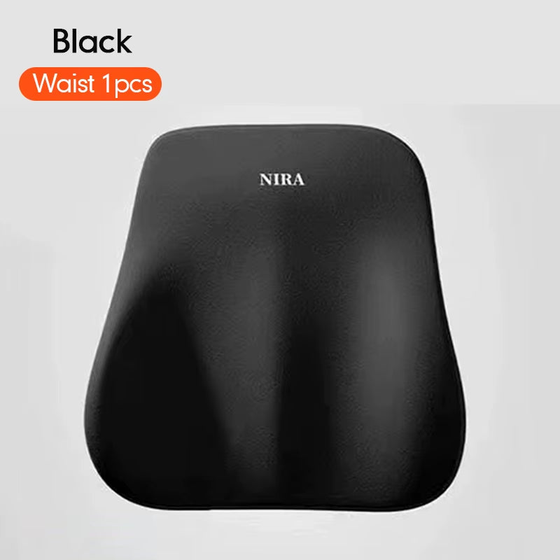 Car Headrest Lumbar Support Lumbar Cushion Memory Foam Cushion Backrest Lumbar Pillow Car Comfortable Neck Pillow Car Accsesorie