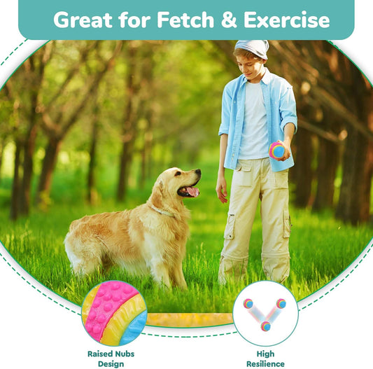 SPOT Ethical Pets Sensory Ball Dog Toy, 3.25", All Breed Sizes