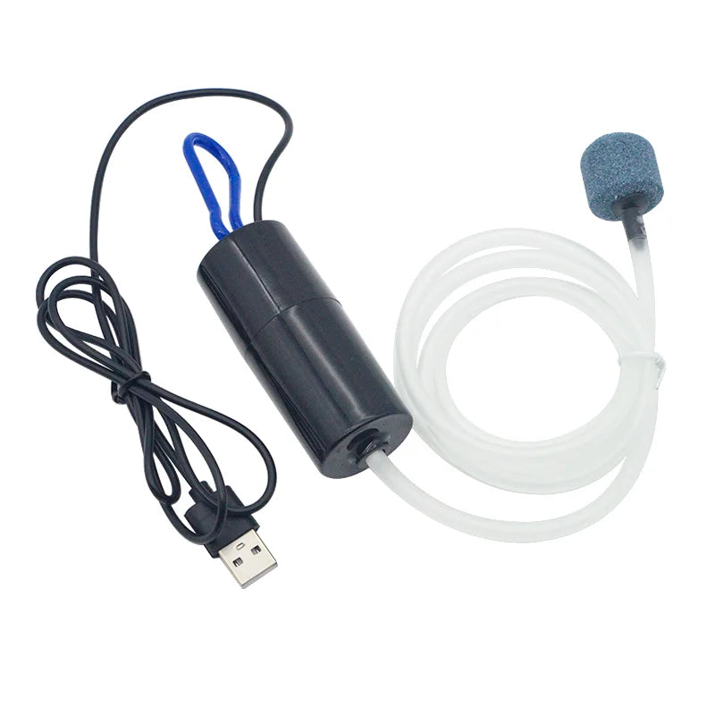 Aquarium USB Air Pump Fish Tank Air Compressor Aquarium Portable Mini Oxygenator Oxygen Aerator Aquarium Accessories 5V