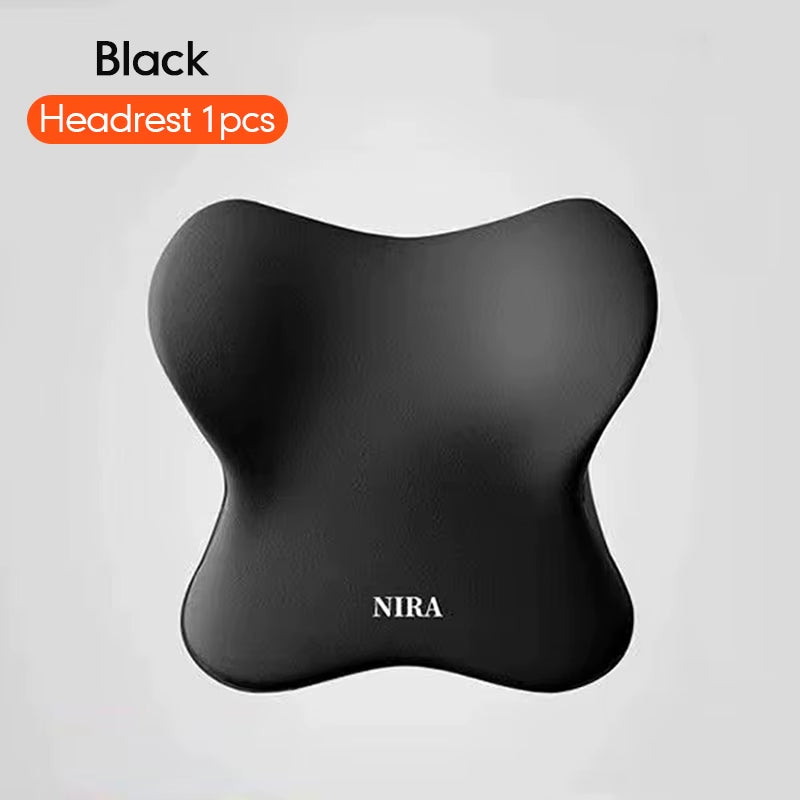 Car Headrest Lumbar Support Lumbar Cushion Memory Foam Cushion Backrest Lumbar Pillow Car Comfortable Neck Pillow Car Accsesorie