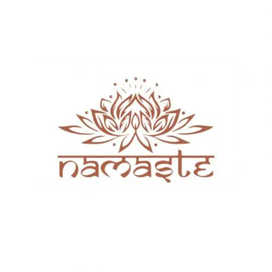 Indian Namaste Lotus Wall Sticker Living Room Background Decal Mural Home Decor Домашний Декор