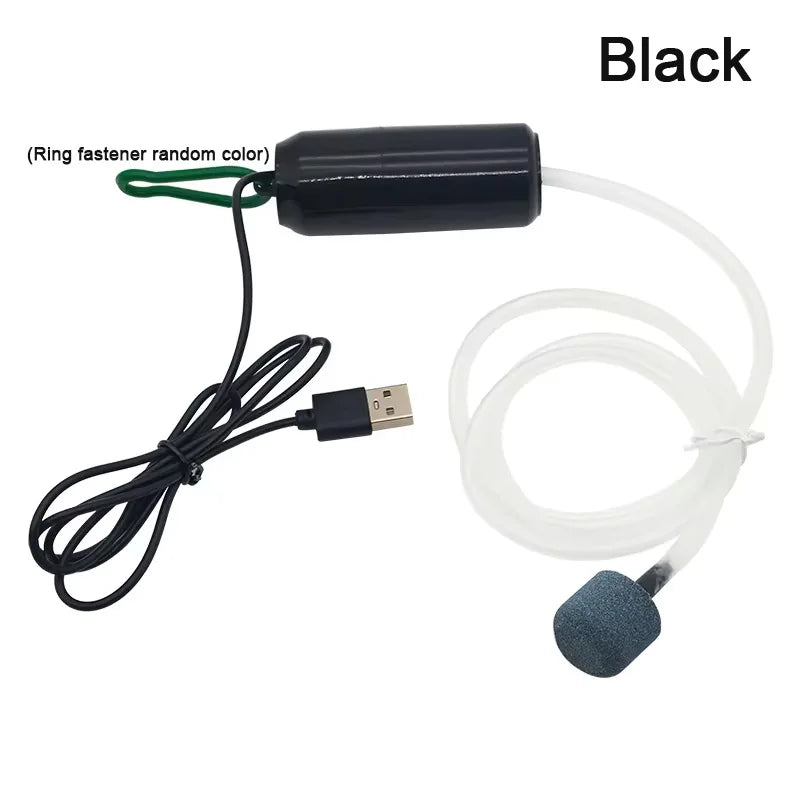 Aquarium USB Air Pump Fish Tank Air Compressor Aquarium Portable Mini Oxygenator Oxygen Aerator Aquarium Accessories 5V