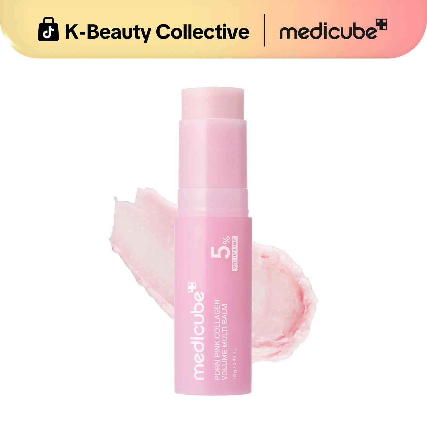 Revitalize Your Skin with Medicube's PDRN Pink Collagen Volume Multi Balm | Ultimate Anti-Aging Solution for Youthful Radiance, Fine Line Reduction, and Deep Hydration | Perfect for Under-Eyes, Neck, Forehead, Smile Lines, and Lips | Korean Skincare Innovation