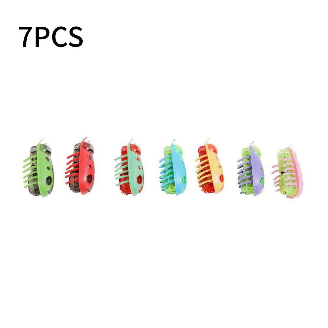 Mini Electric Bug Pet Dog Cat Toy Interactive Cute Ladybird Beetle Animal Shape Cat Toys Walking Insect Cat Playing Supplies